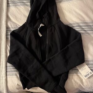 Black Hooded Lululemon Scuba Hoodie